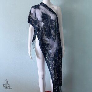 💙Blue Fringe Scarf💙